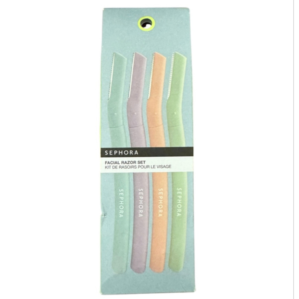 New Facial Razor Set Green/Purple/Orange Size by Sephora